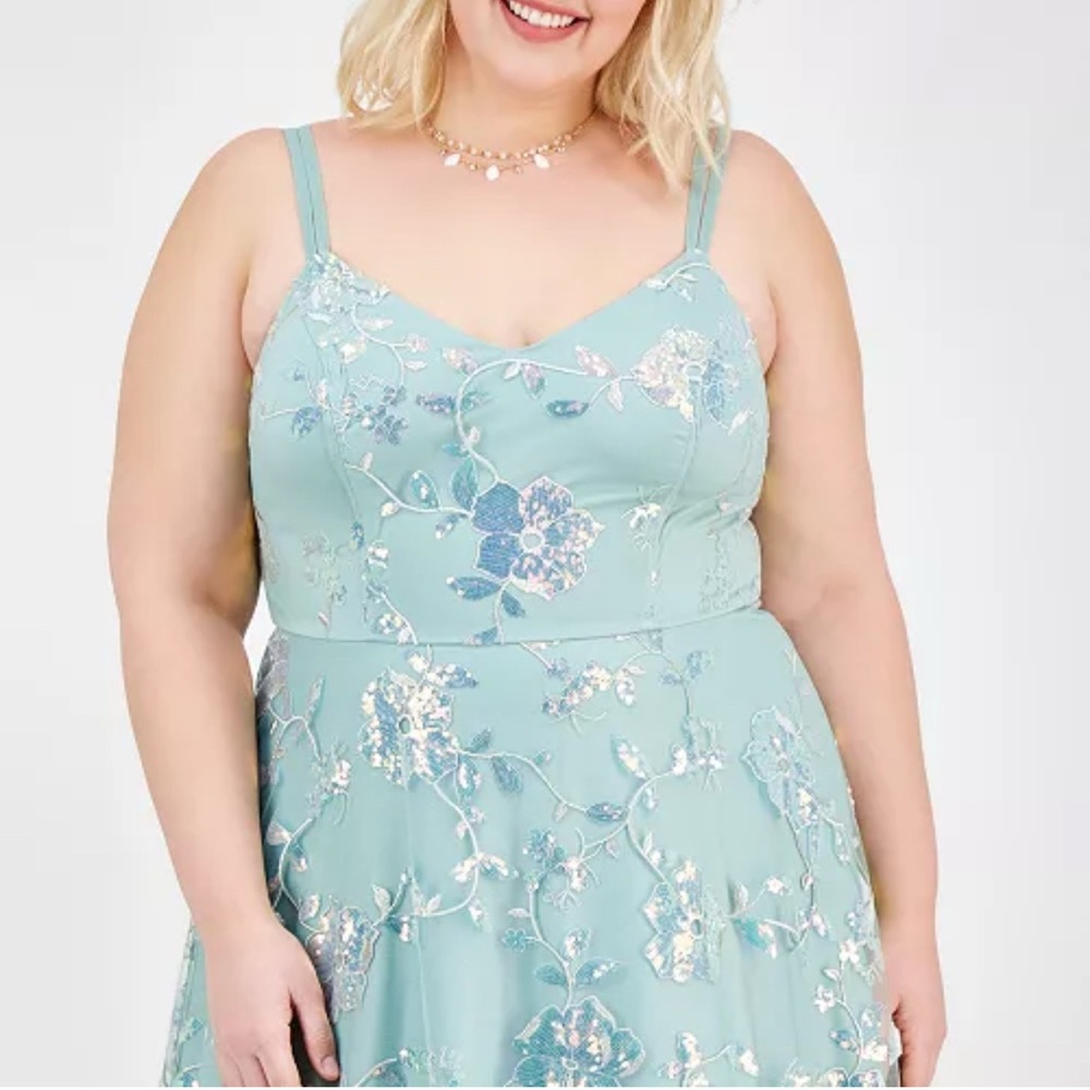Elegant Floral Embroidered Dress